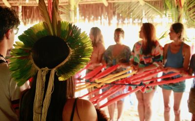 Encontro de mulheres na aldeia