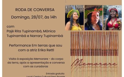 Roda de conversa com Pajé Rita Tupinambá, Mônica Tupinambá e Narrary Tupinambá